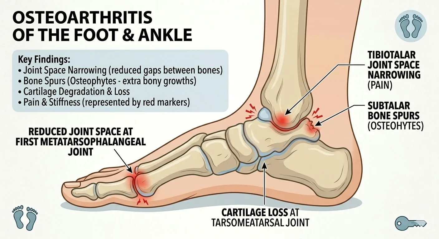 Osteoarthritis of the foot and ankle managed by Deal Podiatry chiropodist in Deal, Kent