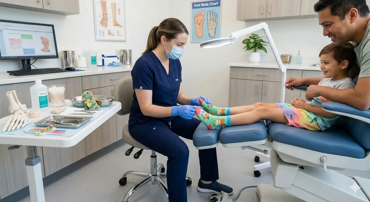 Paediatric podiatry for children's foot and gait conditions at Deal Podiatry in Deal, Kent