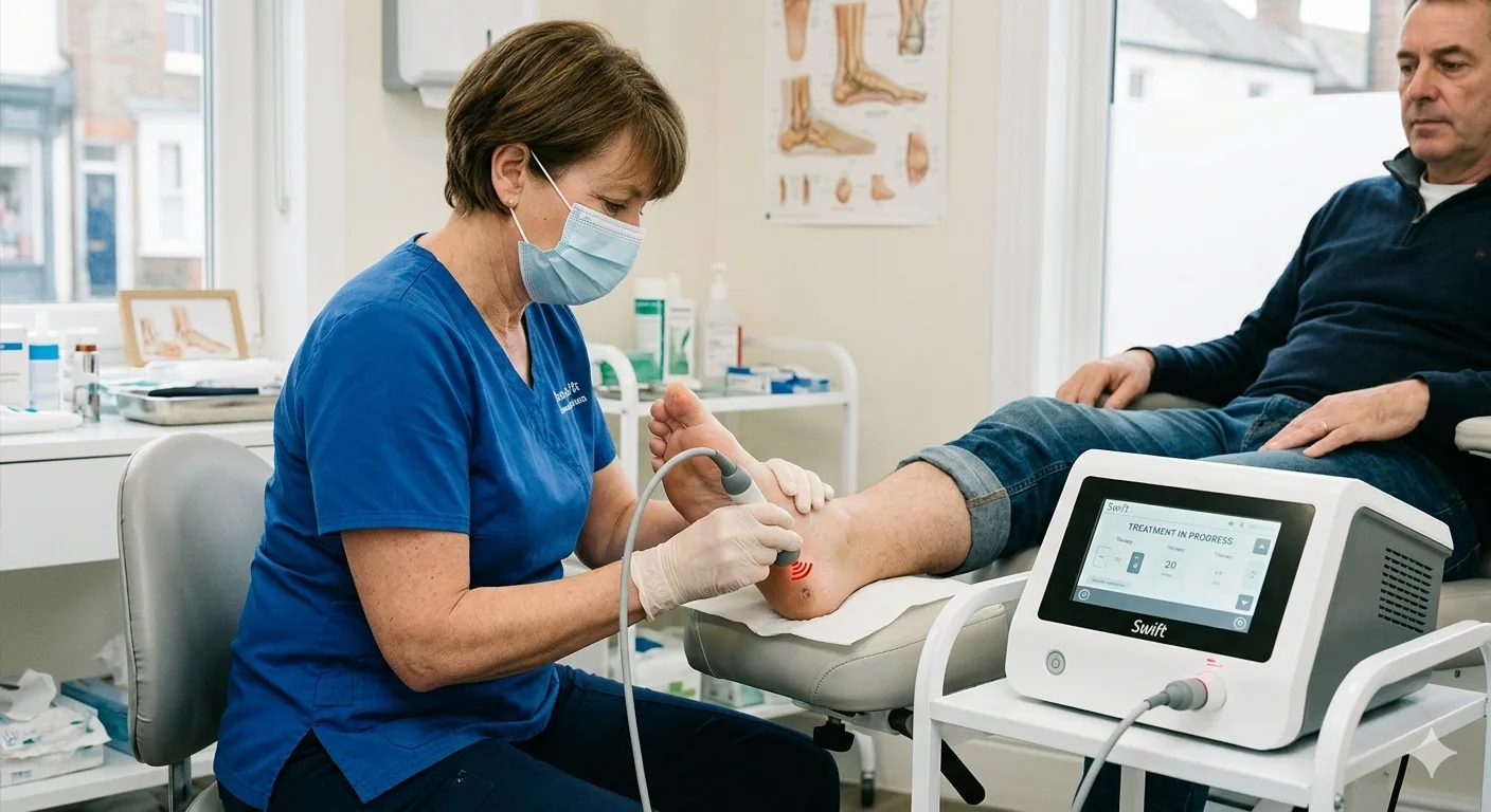 Swift microwave verruca treatment at Deal Podiatry, podiatrist in Deal, Kent